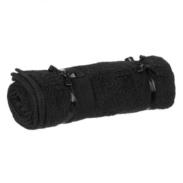 Prosop Baie, Bumbac, 140x70cm, Culoare Negru, Absorbant