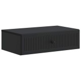 vidaXL Masă laterală montată pe perete Negru 59 x 34,5 x 17 cm 897976