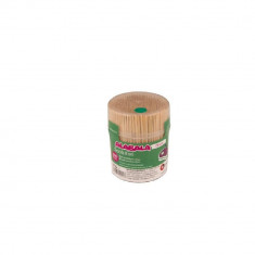 Set 6 Cutii Scobitori din Lemn, 2x66 mm, 500 Buc/Tub, Scobitori din Lemn, Scobitori pentru Petreceri, Scobitori pentru Aperitive, Scobitori Festive, S