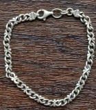 (123) BRATARA DIN ARGINT, UNISEX VINTAGE, MODEL FRUMOS, 8.53 GRAME