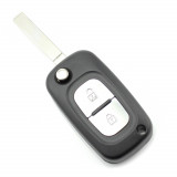 Carcasa cheie briceag Renault cu 2 butoane, tip telecomanda, neagra
