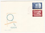 C12 - FDC Romania - Ziuam marcii postale romanesti - LP595 - 1964, Romania de la 1950, Posta
