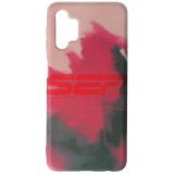 Husa Silicon Watercolor Samsung Galaxy A32 5G - Berry, Protectie Telefon Premium