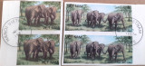 Cumpara ieftin Vietnam 1986 Fauna,, elefanti pereche stampilata, Nestampilat