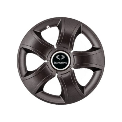 Set 4 Capace Roti 14 inchi (R14) Bis Negru, Compatibile Cu SsangYong foto