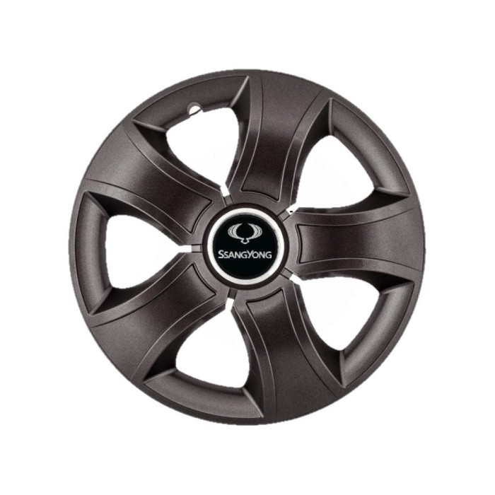 Set 4 Capace Roti 14 inchi (R14) Bis Negru, Compatibile Cu SsangYong