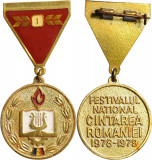 Insigna &lt; Festivalul National Cantarea Romaniei, Romania de la 1950
