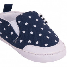 Espadrile bleumarine cu stelute pentru bebelusi (Marime Disponibila: 0-6 luni)