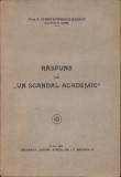 C5492N Răspuns la un scandal academic de dna E Constantinescu-Bagdat, 1934