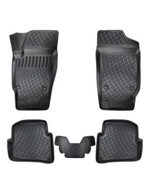 Set covorase auto din cauciuc tip tavita Seat Ibiza III 2002-2008 foto