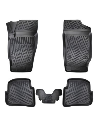 Set covorase auto din cauciuc tip tavita Seat Ibiza III 2002-2008