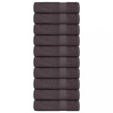 VidaXL Prosoape de baie 10 buc Antracit 100x150cm 360 g/m&sup2; 100% bumbac