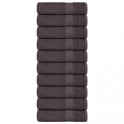 Gossi prosoape de baie 10 buc antracit 100x150cm 360 g/m2 100% bumbac foto