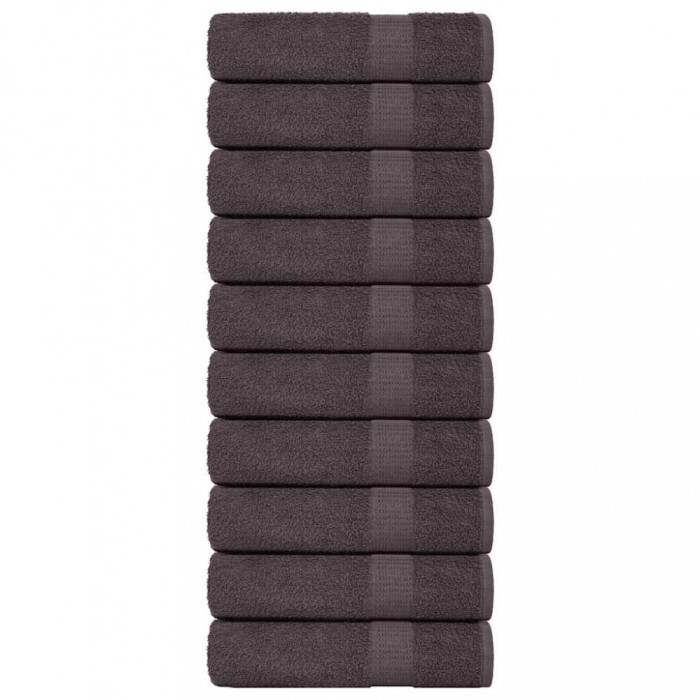 Gossi prosoape de baie 10 buc antracit 100x150cm 360 g/m2 100% bumbac