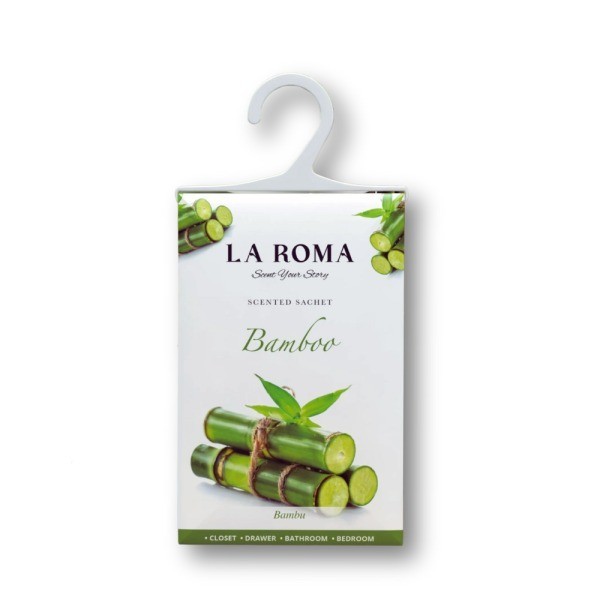 Parfum pentru haine si dulap La Roma , Bamboo, Aroma Verde si Echilibrata pentru Textile Proaspat Parfumate, Inspirata din Seninatatea Gradinilor Zen