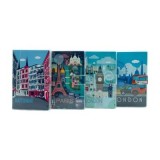 Jurnal A6 CNX 1600-43, 160 pagini, orase europene, cu arici