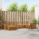 vidaXL Set de canapele de exterior 6 pcs natural Lemn Solid de Acacia 3373734