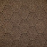 Sindrila bituminoasa Bituglass, hexagon, maro
