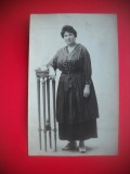 HOPCT 384 C DOAMNA CU MARGELE -FAMILIE--FOTOGRAFIE VECHE TIP CP
