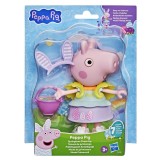 PEPPA PIG SET TINUTA DE PRIMAVARA CU FIGURINA PEPPA SI ACCESORII 15CM