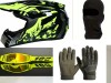 Set Casca Moto ATV Trotineta Enduro Ochelari Manusi Cagula Oem Polycarbonat ABS Marimi M L