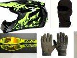 Cumpara ieftin Set Casca Moto ATV Trotineta Enduro Ochelari Manusi Cagula Oem Polycarbonat ABS Marimi M L