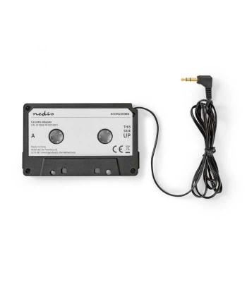 Adaptor caseta - Jack 3.5 mm tata negru NEDIS foto