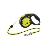LESA PENTRU CAINI KERBL FLEXI CLASSIC CU FIR M 5M 20KG NEON
