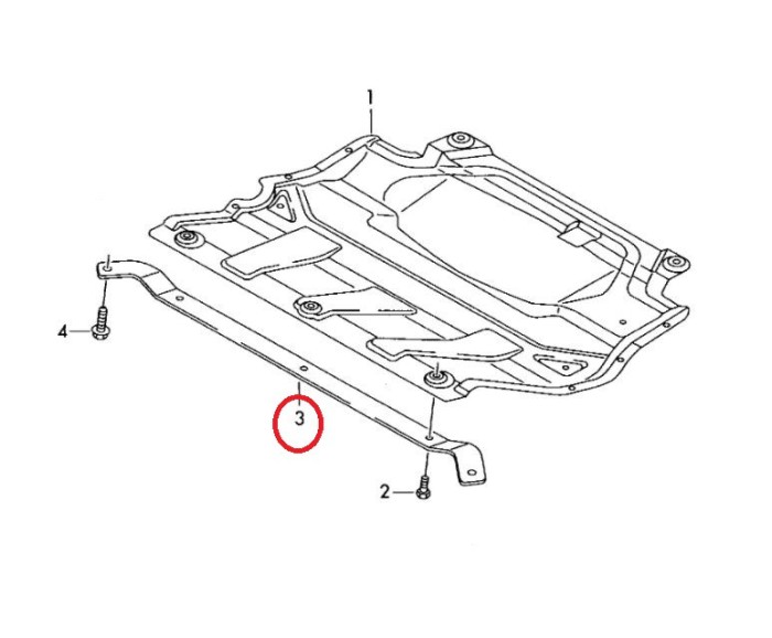 Element fixare capac motor Vw Tiguan (5n), 09.2007-04.2011; Vw Tiguan (5n2), 04.2011-05.2016, Fata, Aftermarket