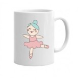 Cana alba personalizata, &quot;Cea mai tare balerina &quot; model 2, INOVATIX&reg;. 330ml, Oem