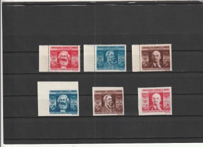 ROMANIA 1945 LP 173 LP 173 a CGM DANTELAT SI NEDANTELAT SERII MNH NESTAMPILATE foto