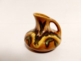 Vaza ceramica vintage Germania, glazurata, 10 cm inaltime, Studio-Art