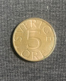Moneda 5 ore 1978 Suedia, Europa
