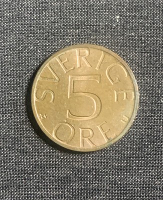 Moneda 5 ore 1978 Suedia foto