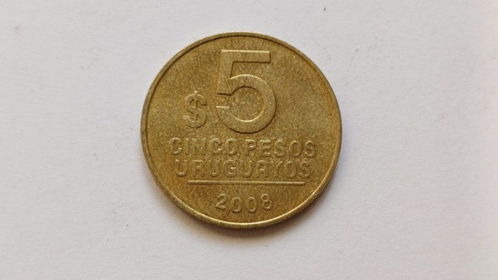 Uruguay-5 Pesos 2008