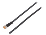 Cablu Conectare M8 4 Pini, 5m, LUTRONIC, IP67, PUR, Mama, Negru, DeviceNet / CANopen