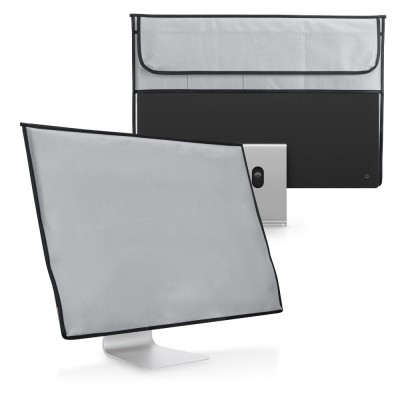 Husa pentru monitor Apple iMac 24&amp;quot;, Kwmobile, Gri, Textil, 55051.25 foto