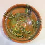 vechi vas lut, castron traditional, strachina veche, blid artizanat rustic decorativ