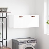 vidaXL Dulap de perete, alb extralucios, 80x36,5x35 cm, lemn compozit