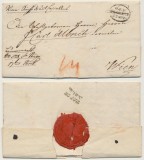 Transilvania 1832 plic prefilatelic din Sibiu spre Viena cu o stampila rara Hermannstadt