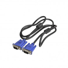 Cablu video prelungitor cu filtru VGA tata la VGA tata, 10 metri, pentru TV, laptop, proiector, Negru, ATX-BBL3972