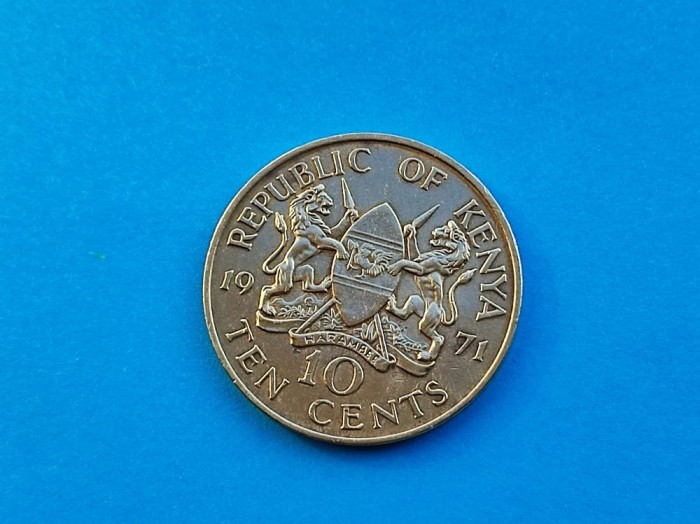 10 Cents 1971 Kenya-stare buna!