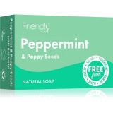 Friendly Soap Natural Soap Peppermint &amp; Poppy Seeds săpun natural 95 g