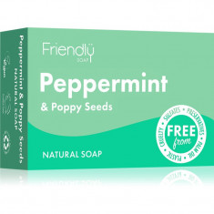 Friendly Soap Natural Soap Peppermint & Poppy Seeds săpun natural 95 g