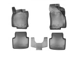 Covorase Auto Cauciuc Tip Tavita Skoda Superb 3 (2015-2023) + Protectie Tunel Spate ALM Negru