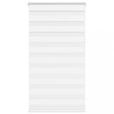 VidaXL Jaluzea tip zebra alb lățime țesătură 70,9 cm poliester