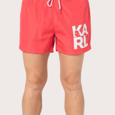 Pantaloni scurti barbati pentru inot cu croiala Regular fit, Classic KL21MBS02, Roz somon, XL