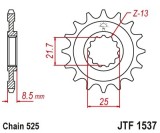 Cumpara ieftin Pinion transmisie fata JT Sprockets JTF1537, 16 dinti