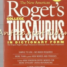 The New American Roget's College Thesaurus In Dictionary Form - Editie: a III-a