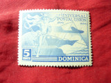 Timbru Dominica colonie britanica 1949 UPU, Nestampilat